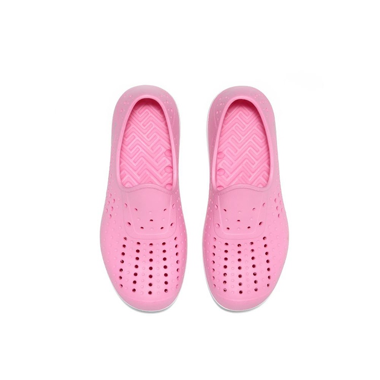 (TD6288) Colorful in Peach/Deep Blue/Aqua/White Customized Kids Slip-On Shoes by ARRIBA AY LUOH PAO