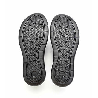 ARRIBA AY LUOH PAO | Unisex Shoes | Lightweight waterproof;Slip-On : Black/Black white(62523)